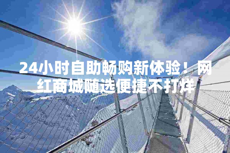 24小时自助畅购新体验！网红商城随选便捷不打烊