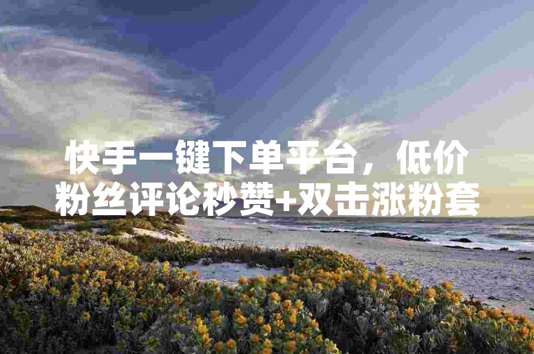 快手一键下单平台，低价粉丝评论秒赞+双击涨粉套餐