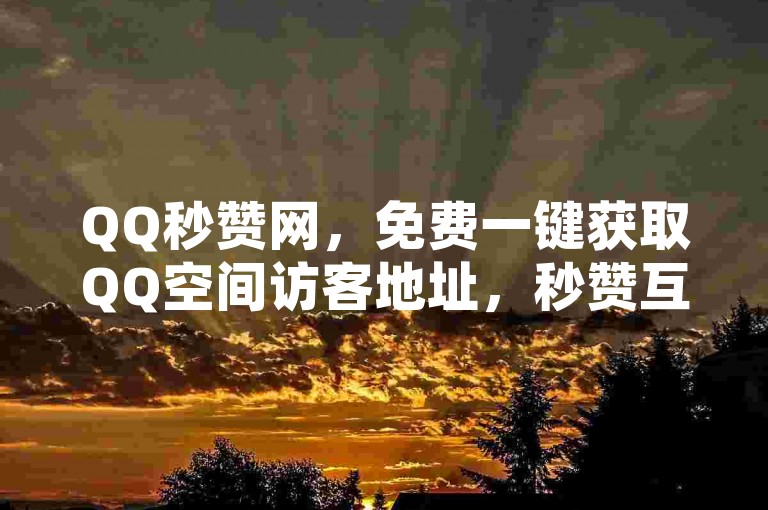 QQ秒赞网，免费一键获取QQ空间访客地址，秒赞互动全自动