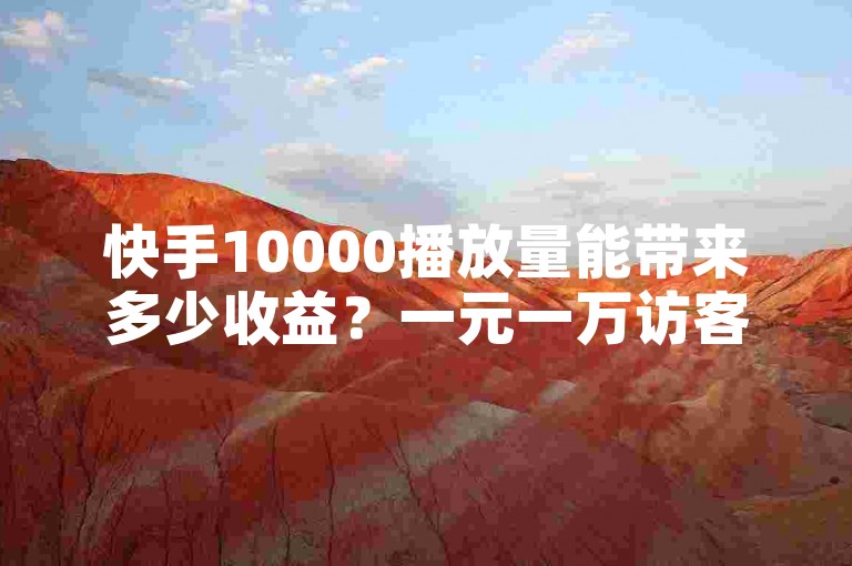 快手10000播放量能带来多少收益？一元一万访客量如何提升网站访问量技巧