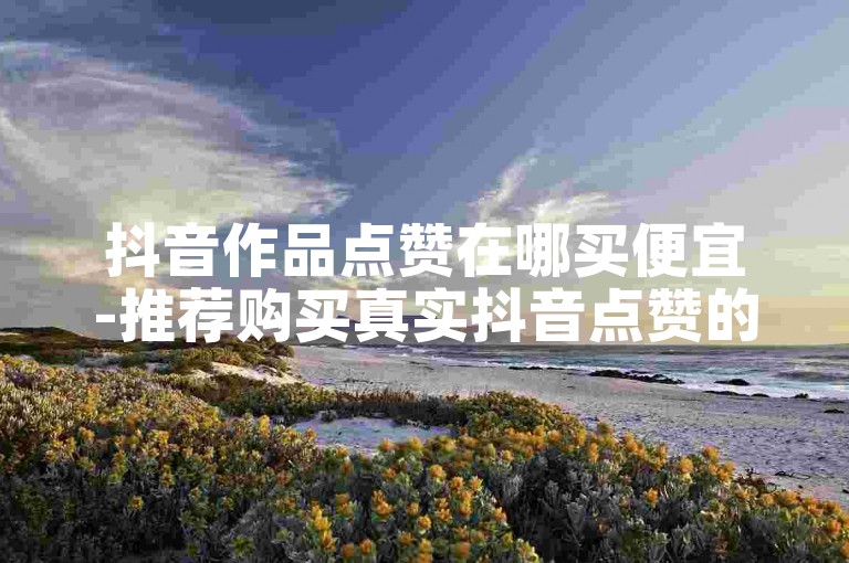 抖音作品点赞在哪买便宜-推荐购买真实抖音点赞的正规平台！