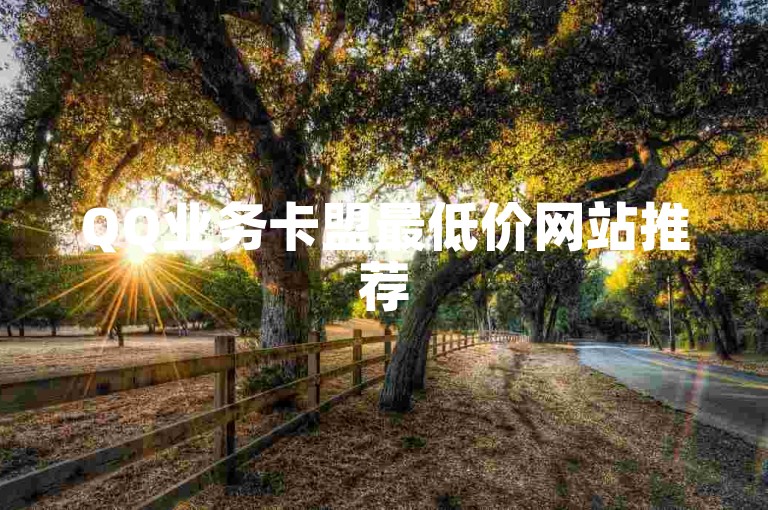 QQ业务卡盟最低价网站推荐