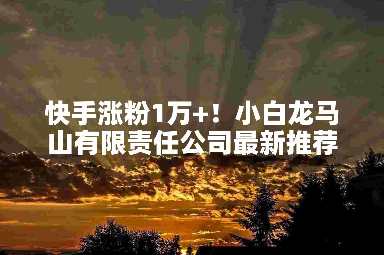 快手涨粉1万+！小白龙马山有限责任公司最新推荐必看！