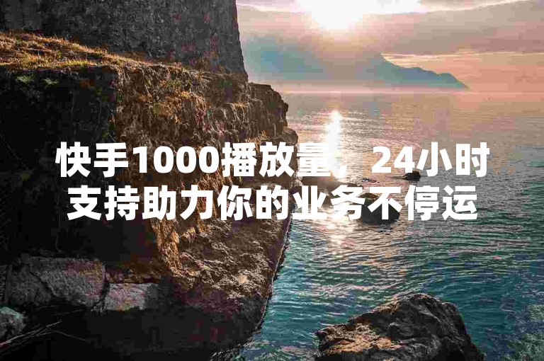 快手1000播放量，24小时支持助力你的业务不停运行