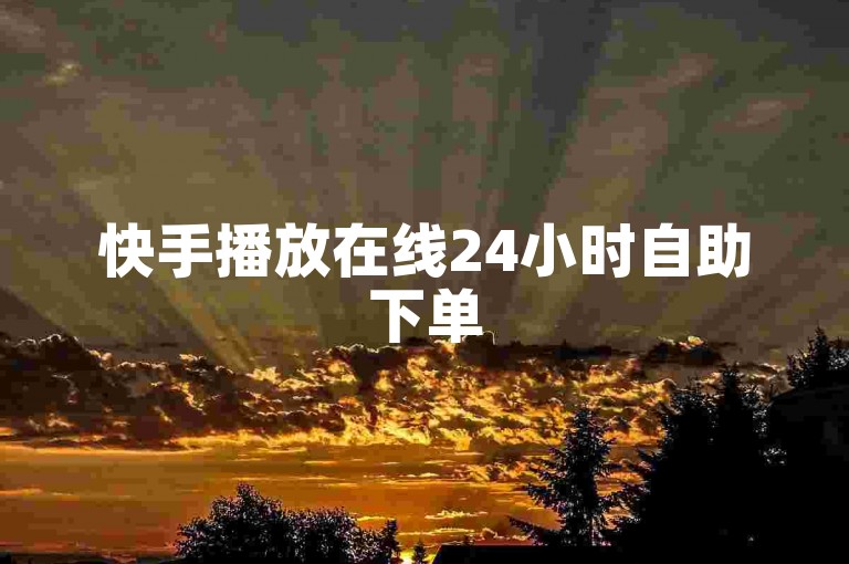 快手播放在线24小时自助下单