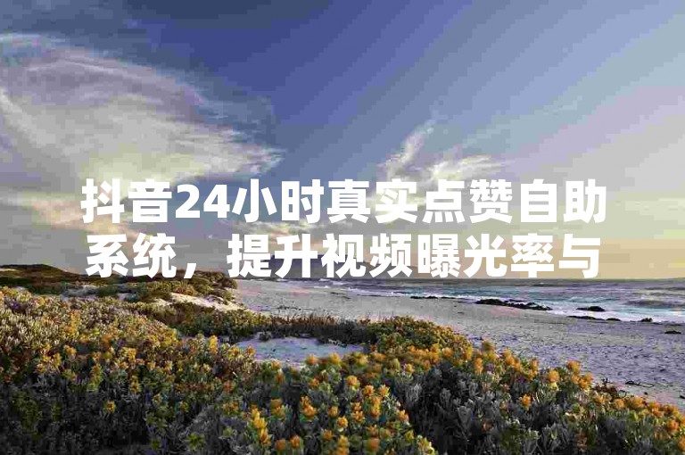 抖音24小时真实点赞自助系统，提升视频曝光率与用户互动的高效解决方案