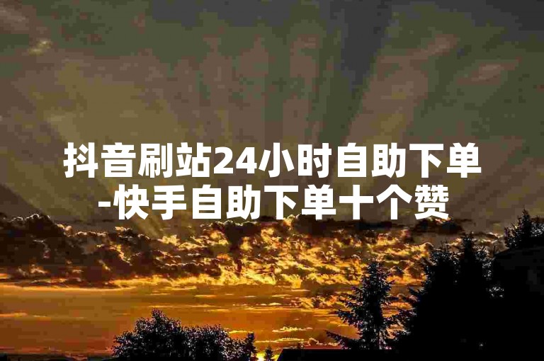 抖音刷站24小时自助下单-快手自助下单十个赞