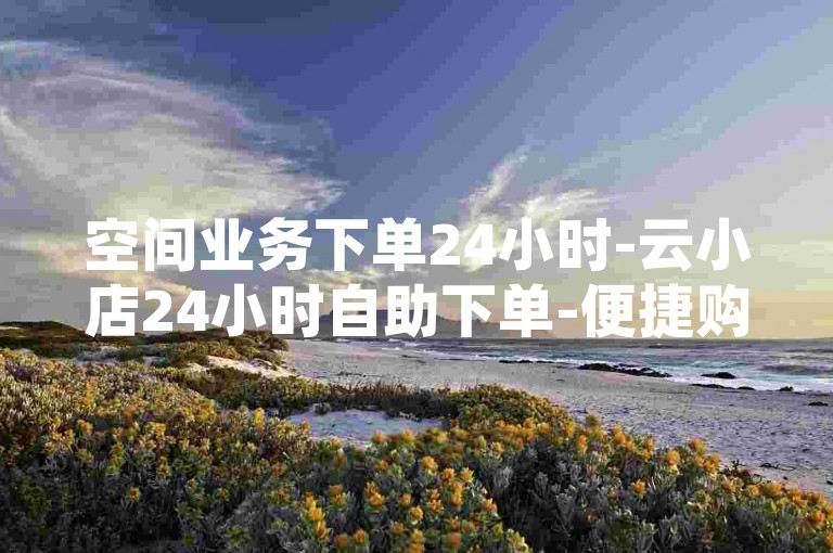 空间业务下单24小时-云小店24小时自助下单-便捷购物新体验
