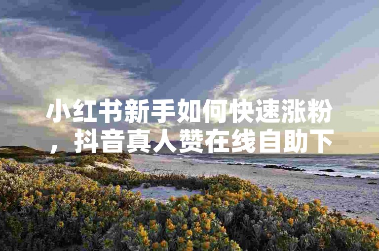 小红书新手如何快速涨粉，抖音真人赞在线自助下单网站推荐