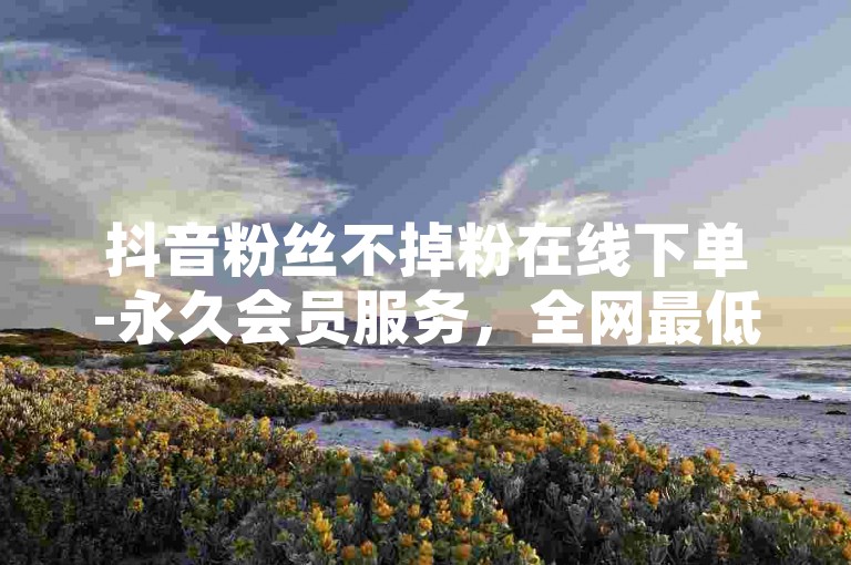 抖音粉丝不掉粉在线下单-永久会员服务，全网最低KSS，粉丝不流失，流量无限！