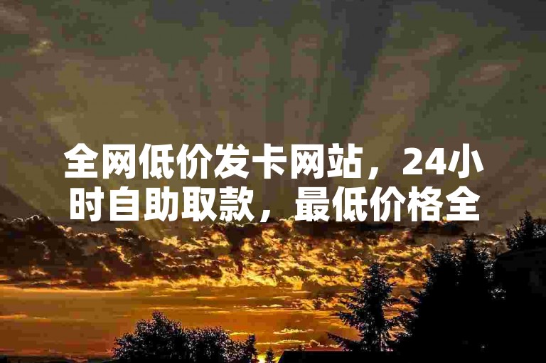 全网低价发卡网站，24小时自助取款，最低价格全网 available-