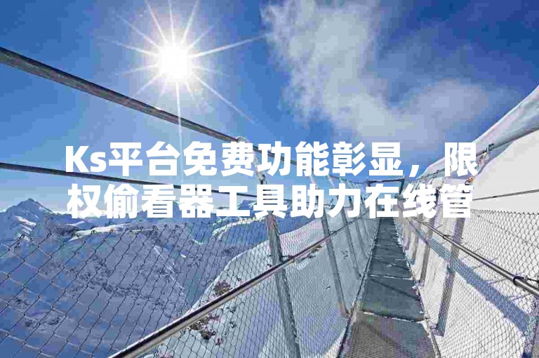 Ks平台免费功能彰显，限权偷看器工具助力在线管理