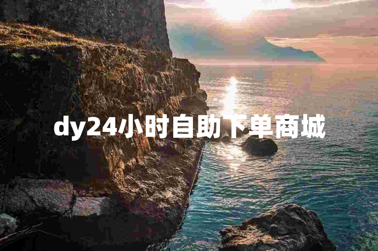 dy24小时自助下单商城