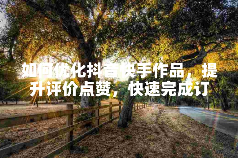 如何优化抖音快手作品，提升评价点赞，快速完成订单下单