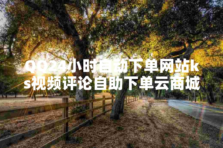 QQ24小时自动下单网站ks视频评论自助下单云商城