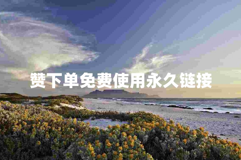 赞下单免费使用永久链接