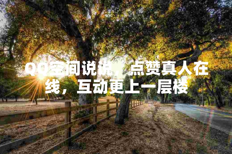 QQ空间说说，点赞真人在线，互动更上一层楼