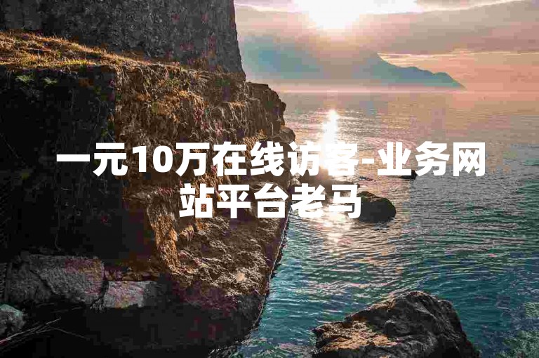一元10万在线访客-业务网站平台老马
