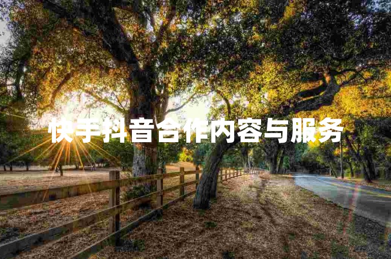 快手抖音合作内容与服务