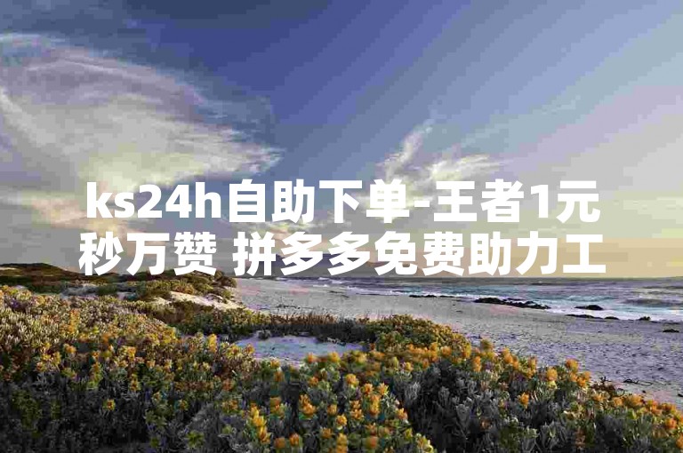 ks24h自助下单-王者1元秒万赞 拼多多免费助力工具免费 快手热门网站免费