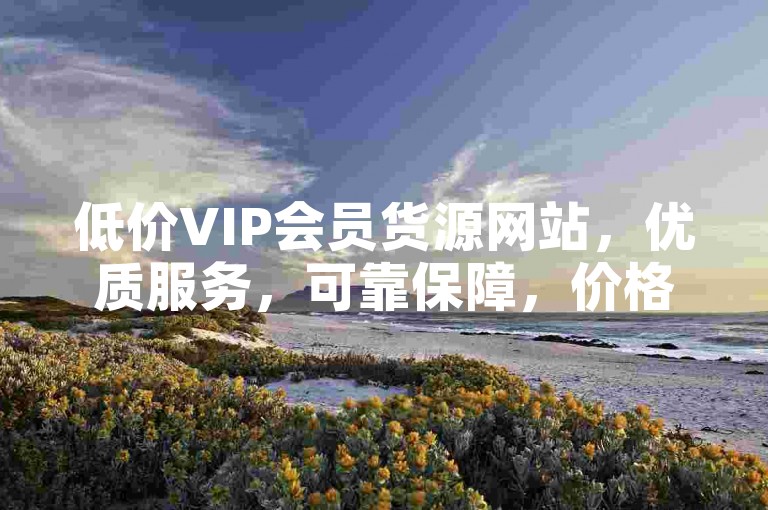 低价VIP会员货源网站，优质服务，可靠保障，价格透明，品质保证
