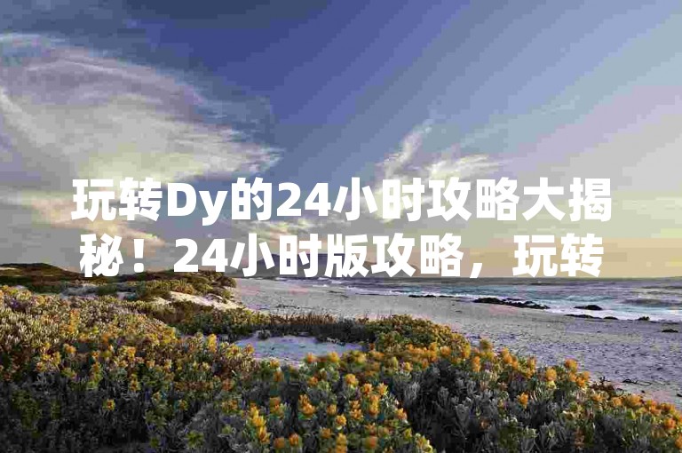 玩转Dy的24小时攻略大揭秘！24小时版攻略，玩转Dy的全攻略！