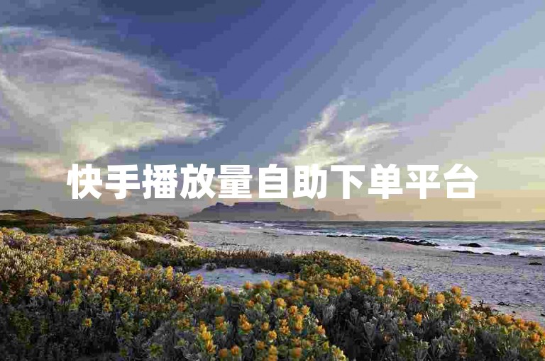 快手播放量自助下单平台
