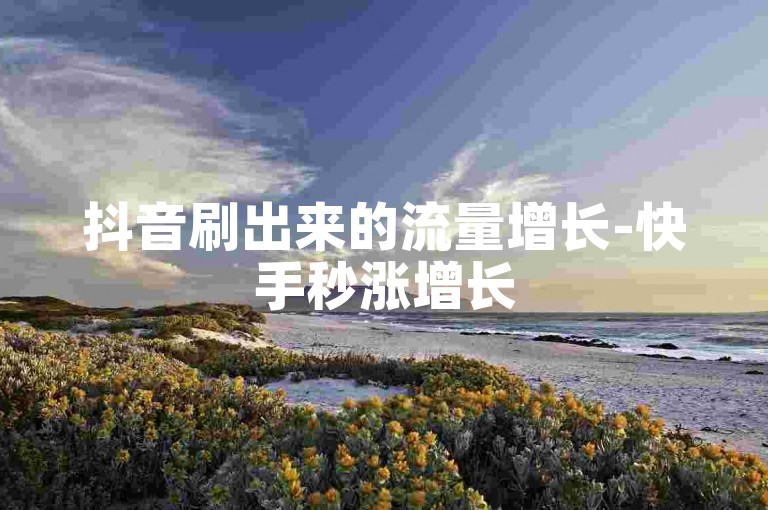 抖音刷出来的流量增长-快手秒涨增长