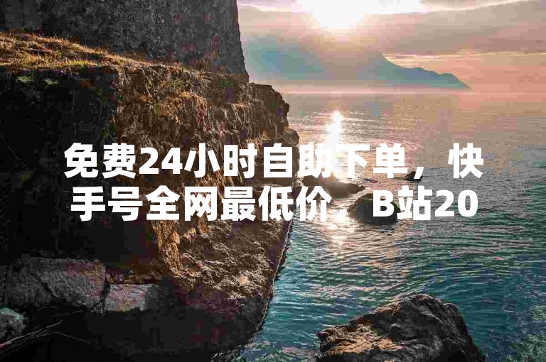 免费24小时自助下单，快手号全网最低价，B站20赞， instant download 24小时优惠！