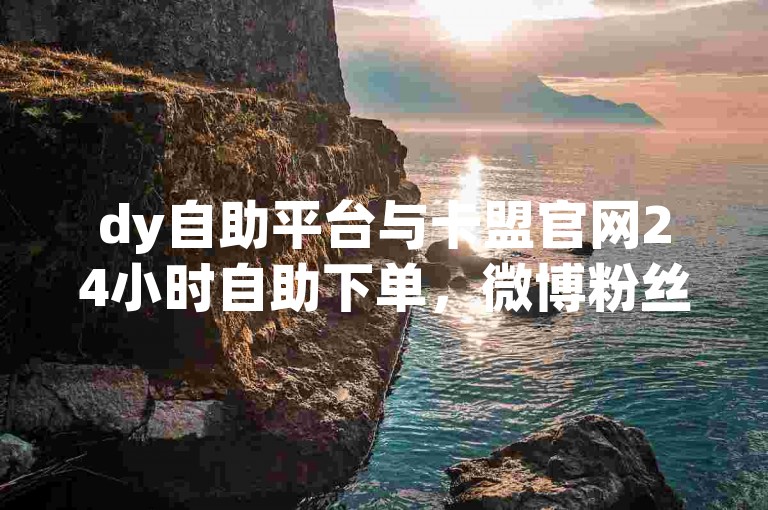 dy自助平台与卡盟官网24小时自助下单，微博粉丝业务全面覆盖