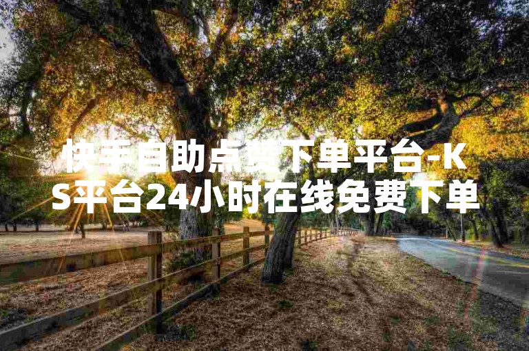 快手自助点赞下单平台-KS平台24小时在线免费下单