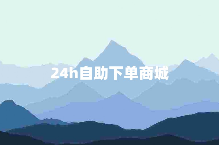 24h自助下单商城