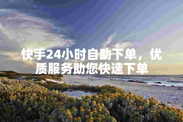 快手24小时自助下单，优质服务助您快速下单