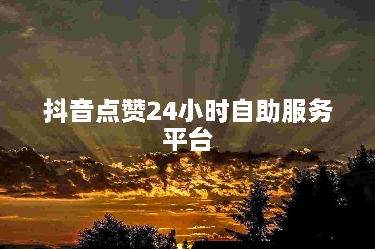 抖音点赞24小时自助服务平台