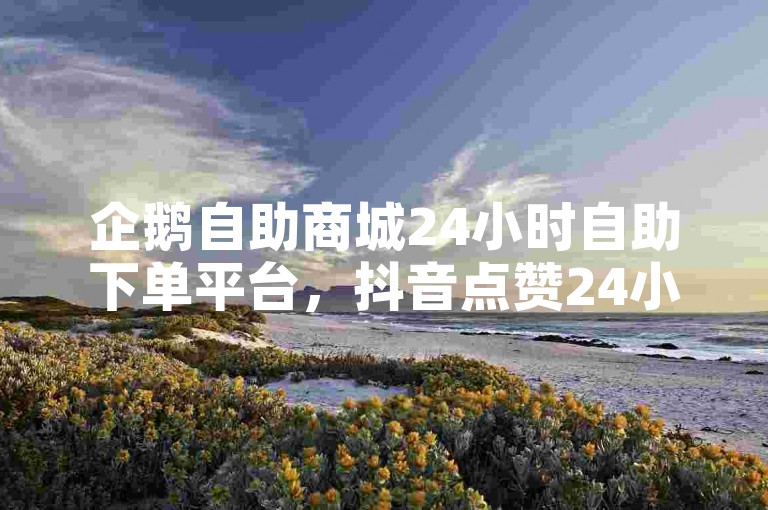 企鹅自助商城24小时自助下单平台，抖音点赞24小时自助服务
