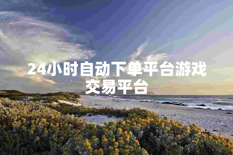 24小时自动下单平台游戏交易平台