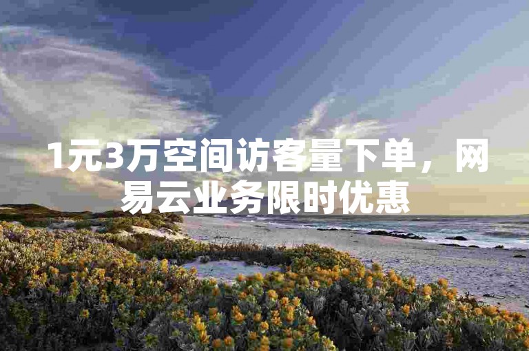 1元3万空间访客量下单，网易云业务限时优惠