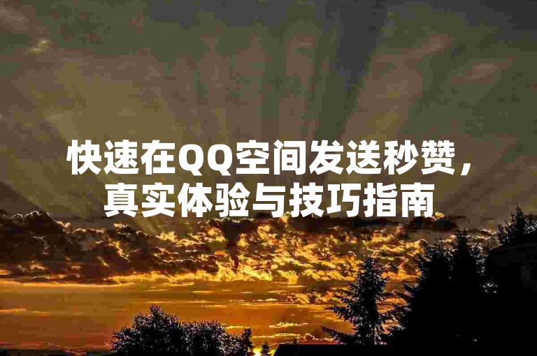 快速在QQ空间发送秒赞，真实体验与技巧指南