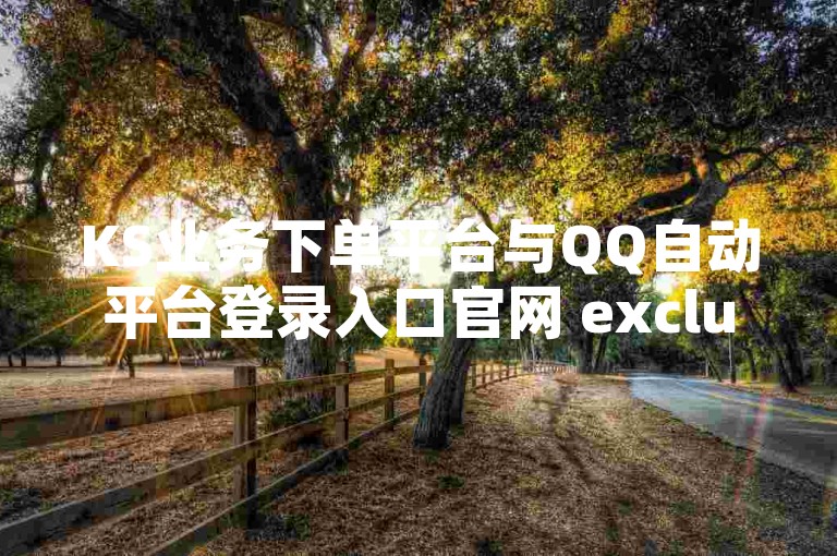 KS业务下单平台与QQ自动平台登录入口官网 exclusive揭秘！