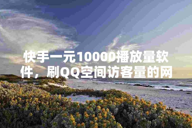 快手一元10000播放量软件，刷QQ空间访客量的网址一万一元