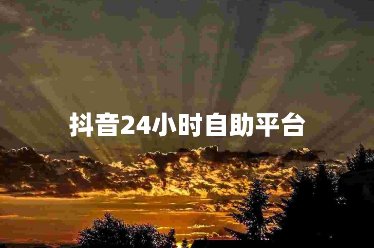 抖音24小时自助平台