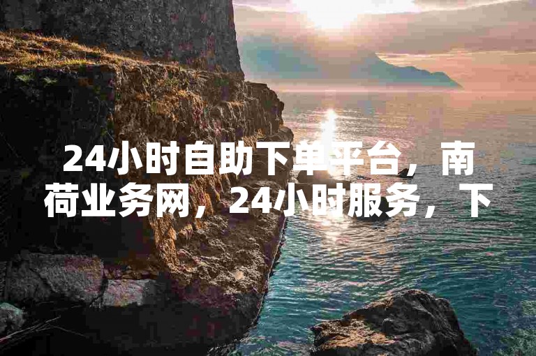 24小时自助下单平台，南荷业务网，24小时服务，下单无忧