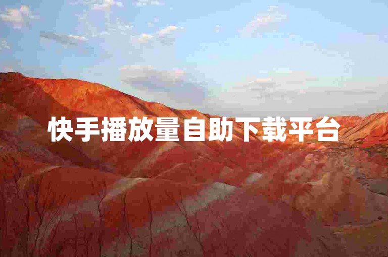 快手播放量自助下载平台