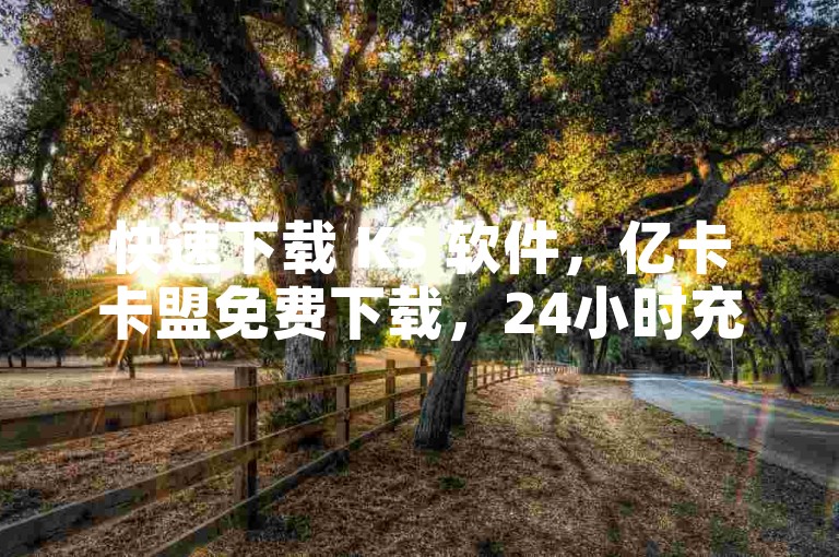 快速下载 KS 软件，亿卡卡盟免费下载，24小时充值优惠