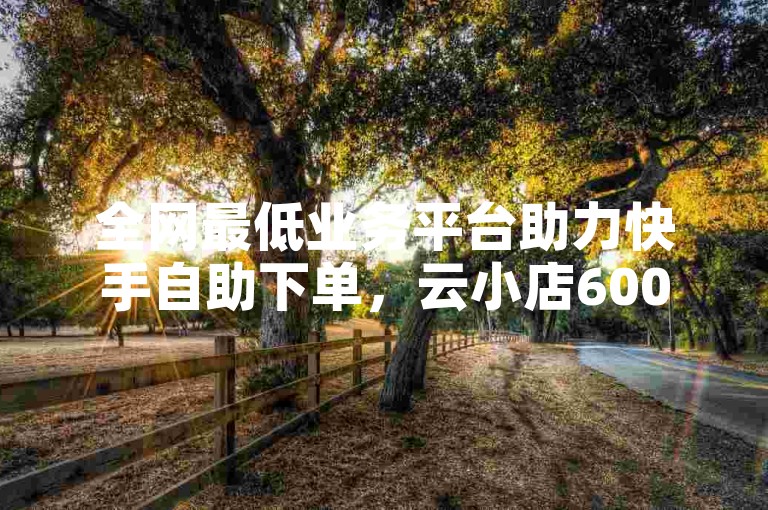 全网最低业务平台助力快手自助下单，云小店600元免费赞领，拼多多助力600元需多少人？QQ说说免费赞领，助力全网自助下单最便宜云小店！
