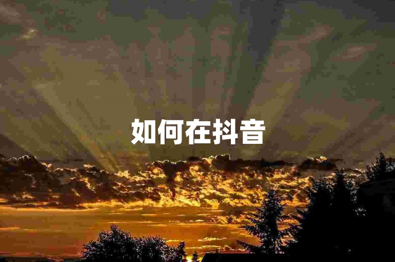如何在抖音500粉丝上刷出流量