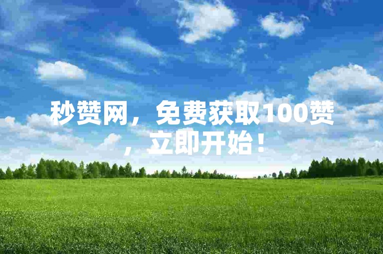 秒赞网，免费获取100赞，立即开始！