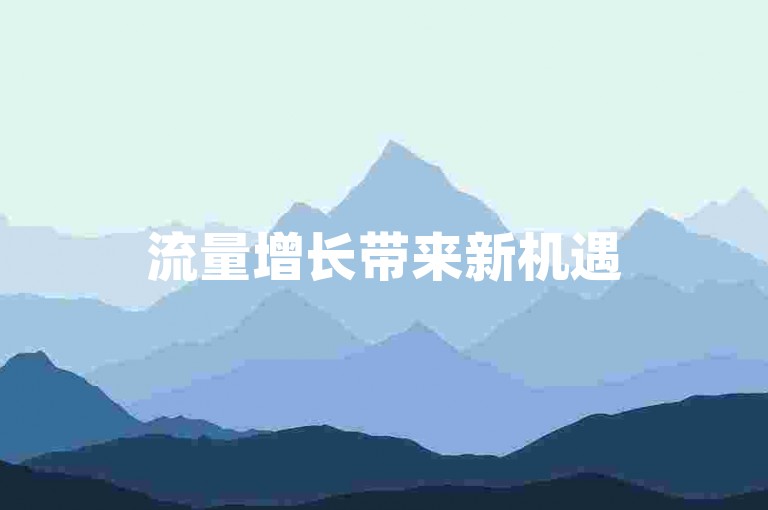 流量增长带来新机遇