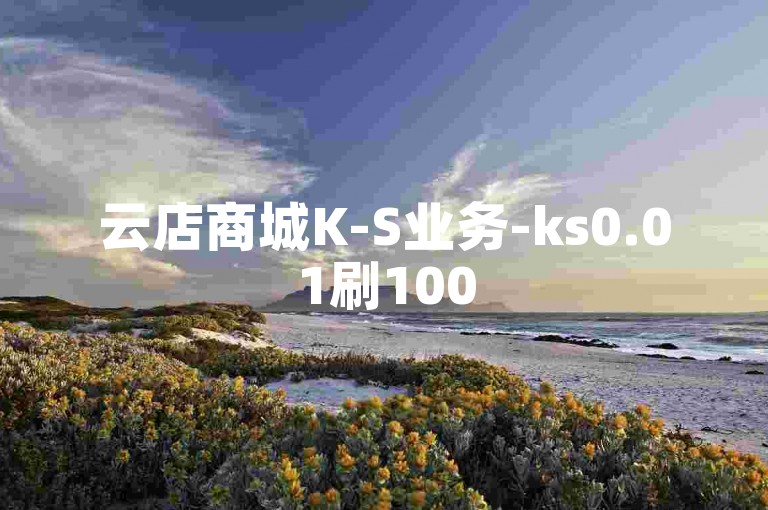 云店商城K-S业务-ks0.01刷100