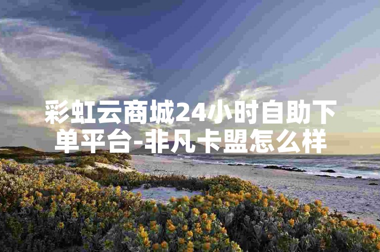 彩虹云商城24小时自助下单平台-非凡卡盟怎么样